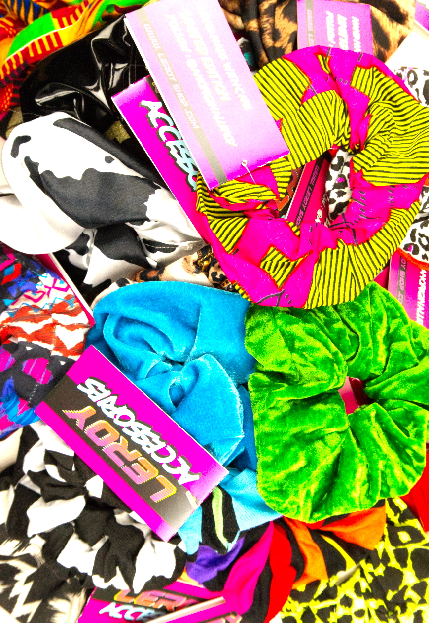 Pink leopard - Oversized scrunchie