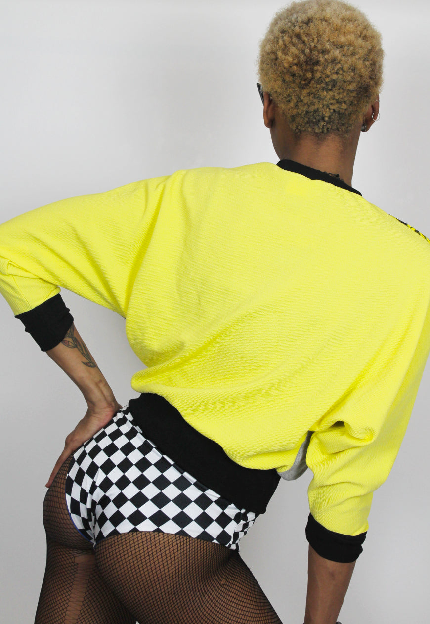 Black and outlet yellow jumper