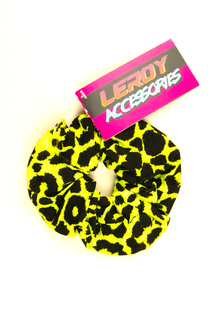 Neon leopard - Oversized scrunchie