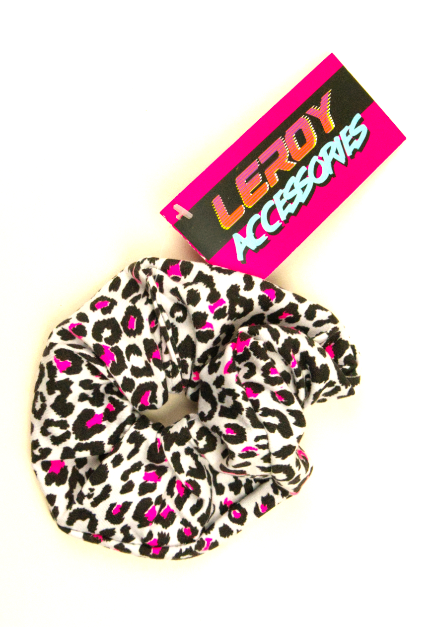 Pink leopard - Oversized scrunchie